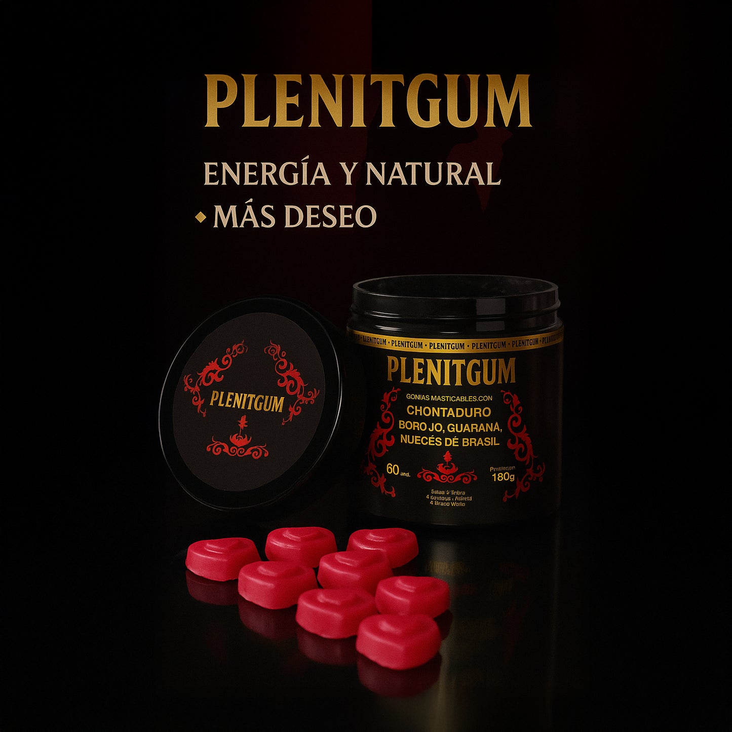 PLENITGUM – Gomitas Premium Afrodisíacas y Energizantes🍃✨